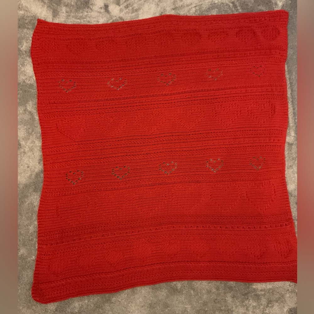 Crochet Heart Blanket - Picture 4 of 8
